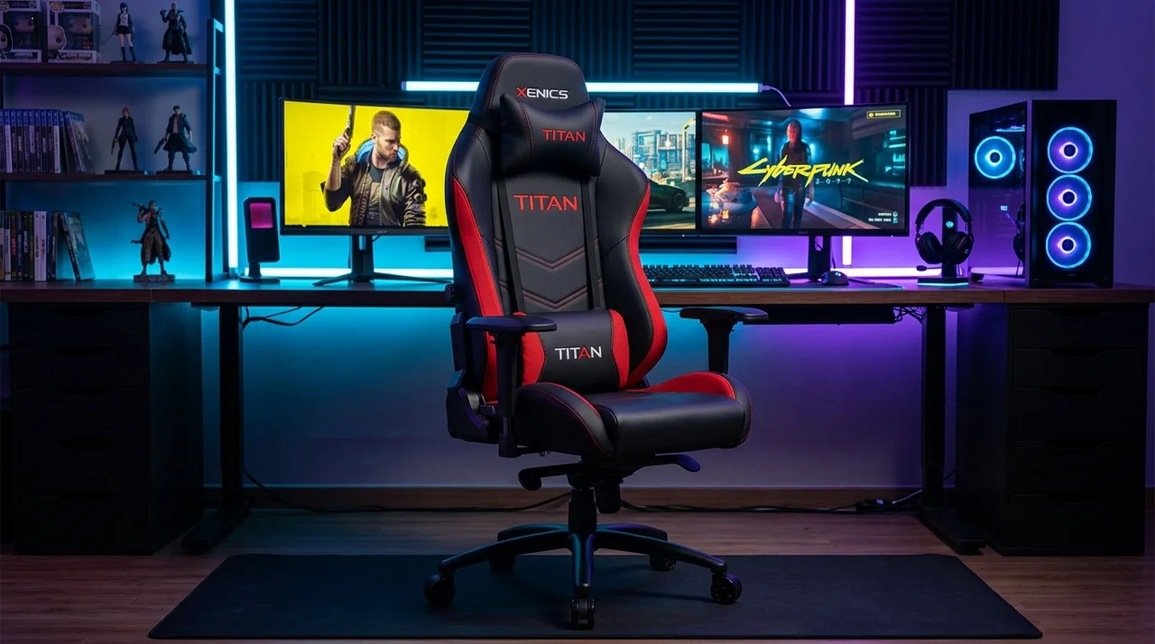 제닉스 TITAN 게이밍 의자 후기, 허리 편한 가성비 모델 추천
