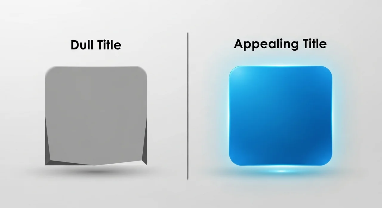 좋은 제목 vs 나쁜 제목 예시 비교