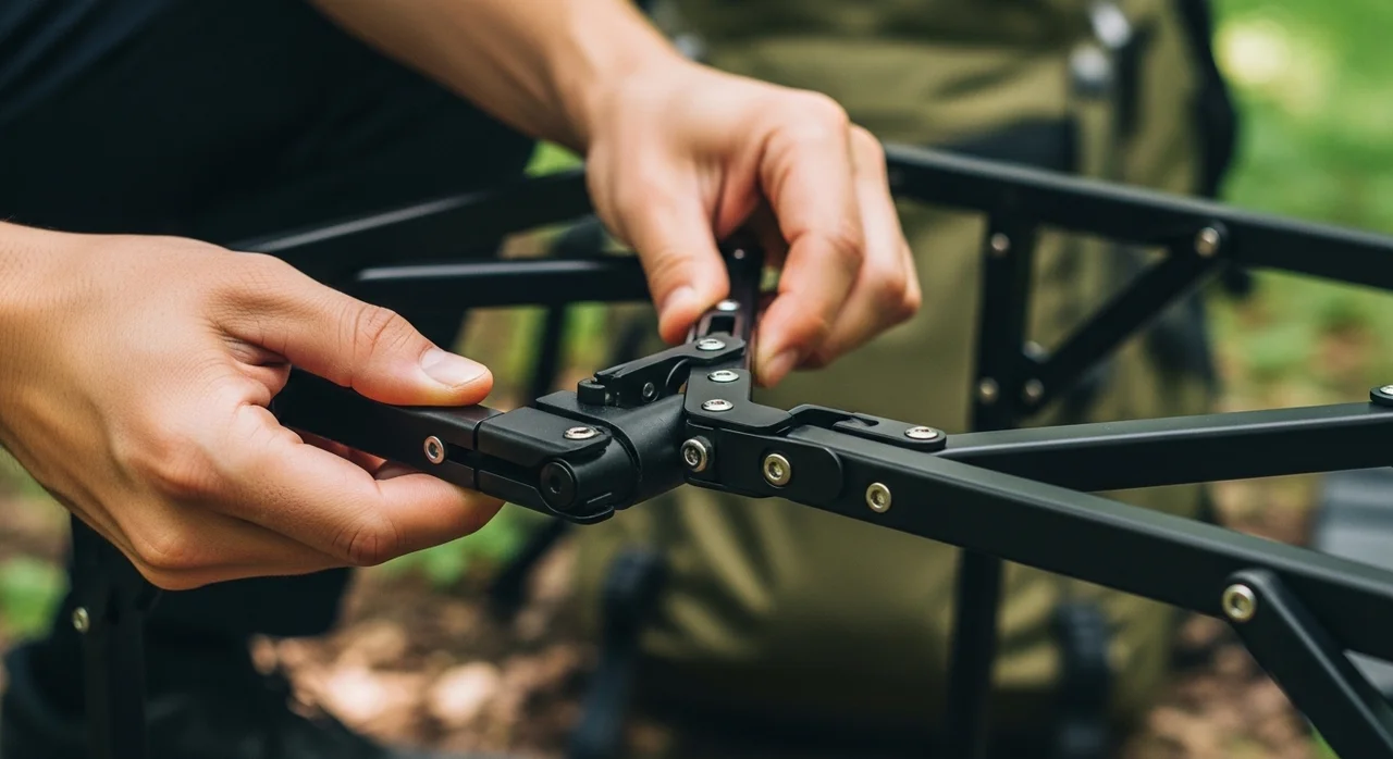 롤테이블 다리 접는 법, 억지로 힘주면 안 되는 이유