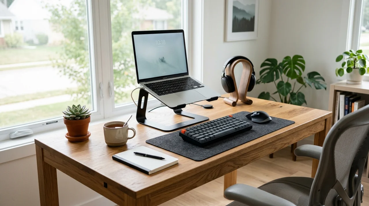 노트북 거치대 높이 조절 3단계 설정법! 거북목 탈출하는 자세 가이드