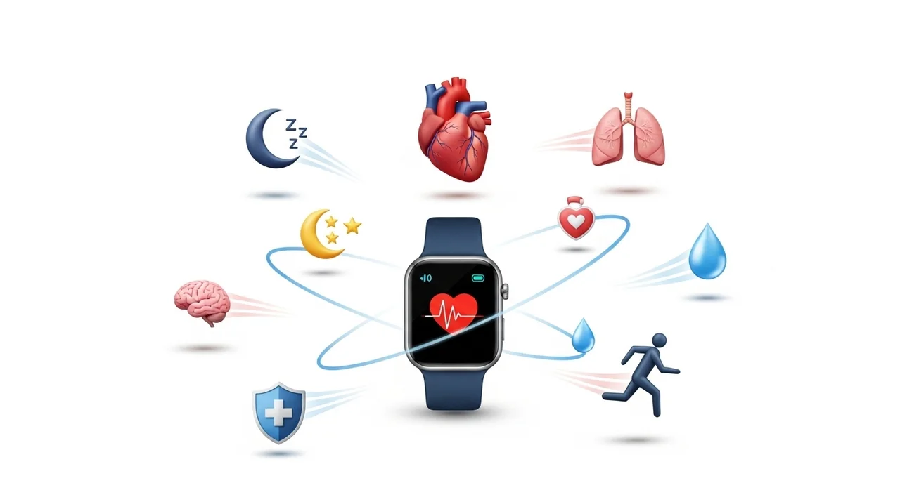한눈에 보는 스마트워치 주요 건강 모니터링 기능