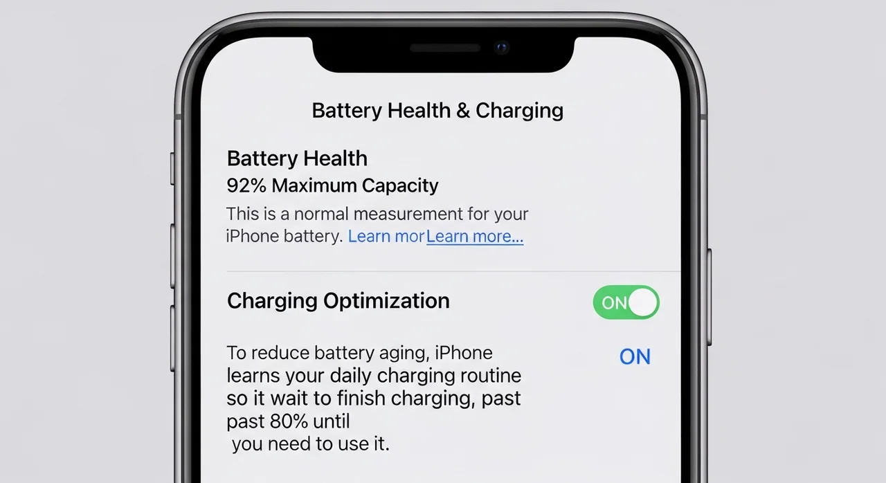 가장 중요한 첫걸음: 충전 최적화 설정하기