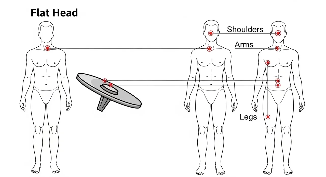 한눈에 보는 마사지건 헤드 종류와 부위별 찰떡궁합
