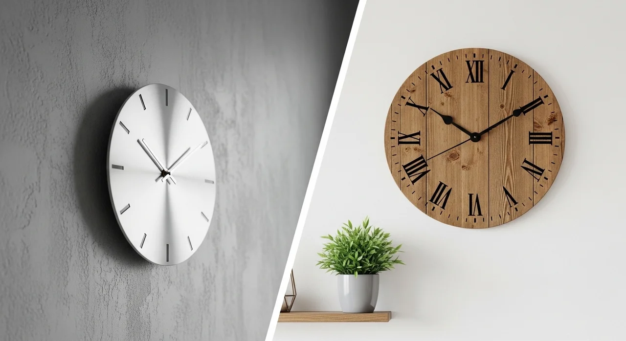 거실 인테리어 무드에 맞는 시계 선택법