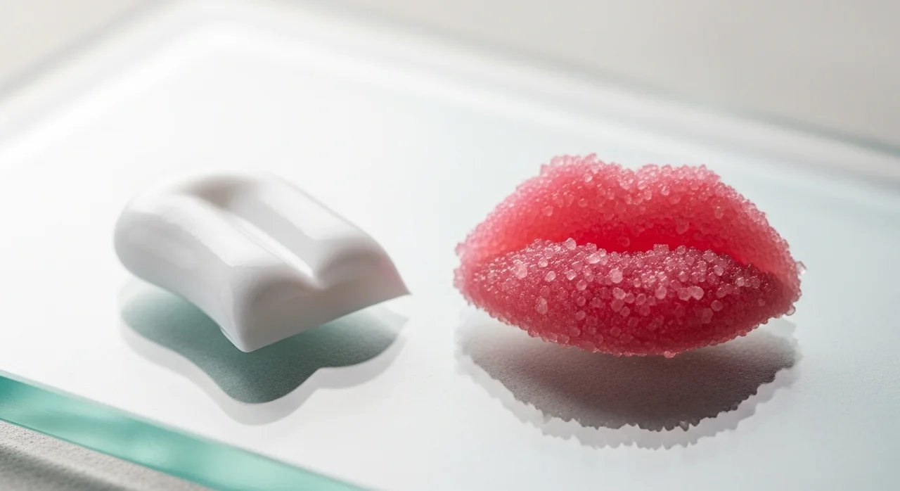 이색적인 관리법: 치약 립 케어 vs 전용 스크럽