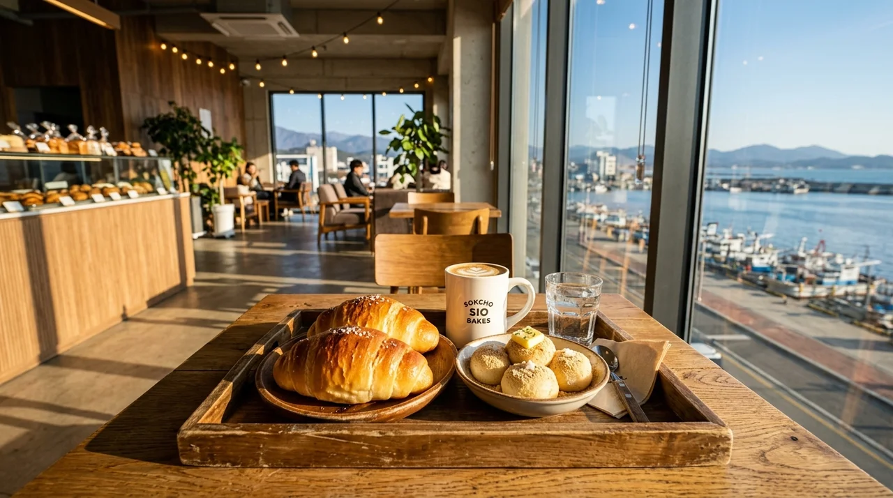 속초 신상카페 추천 소금빵 버터떡 맛집 베럴어스 방문 가이드