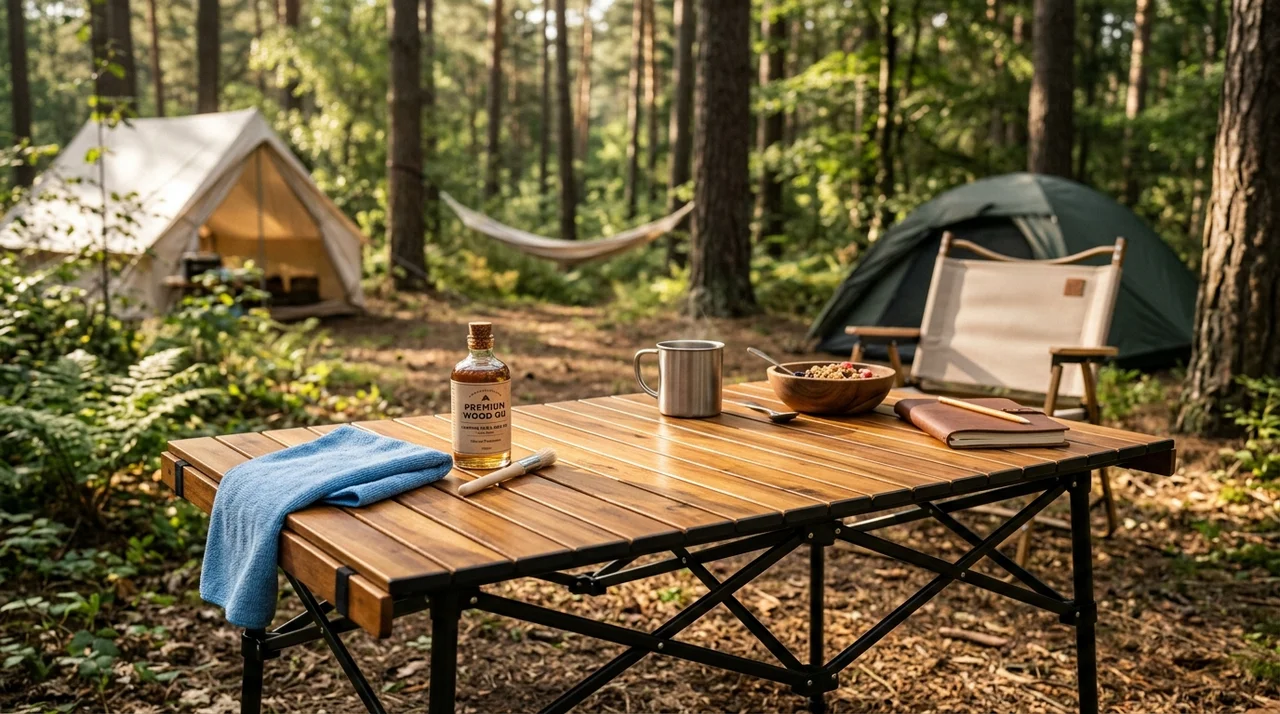 캠핑 롤테이블 상판 관리 방법: 우드 알루미늄 재질별 꿀팁 5가지