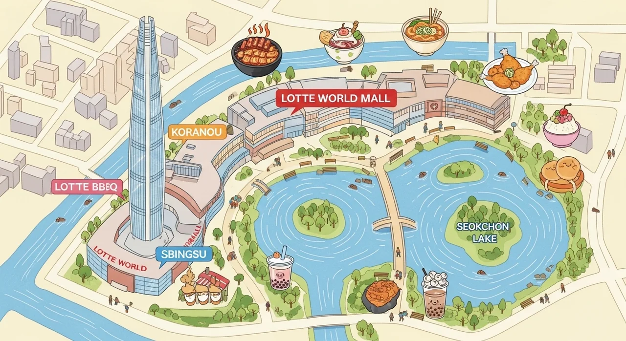 잠실 롯데 미식 탐방, 완벽한 동선 가이드