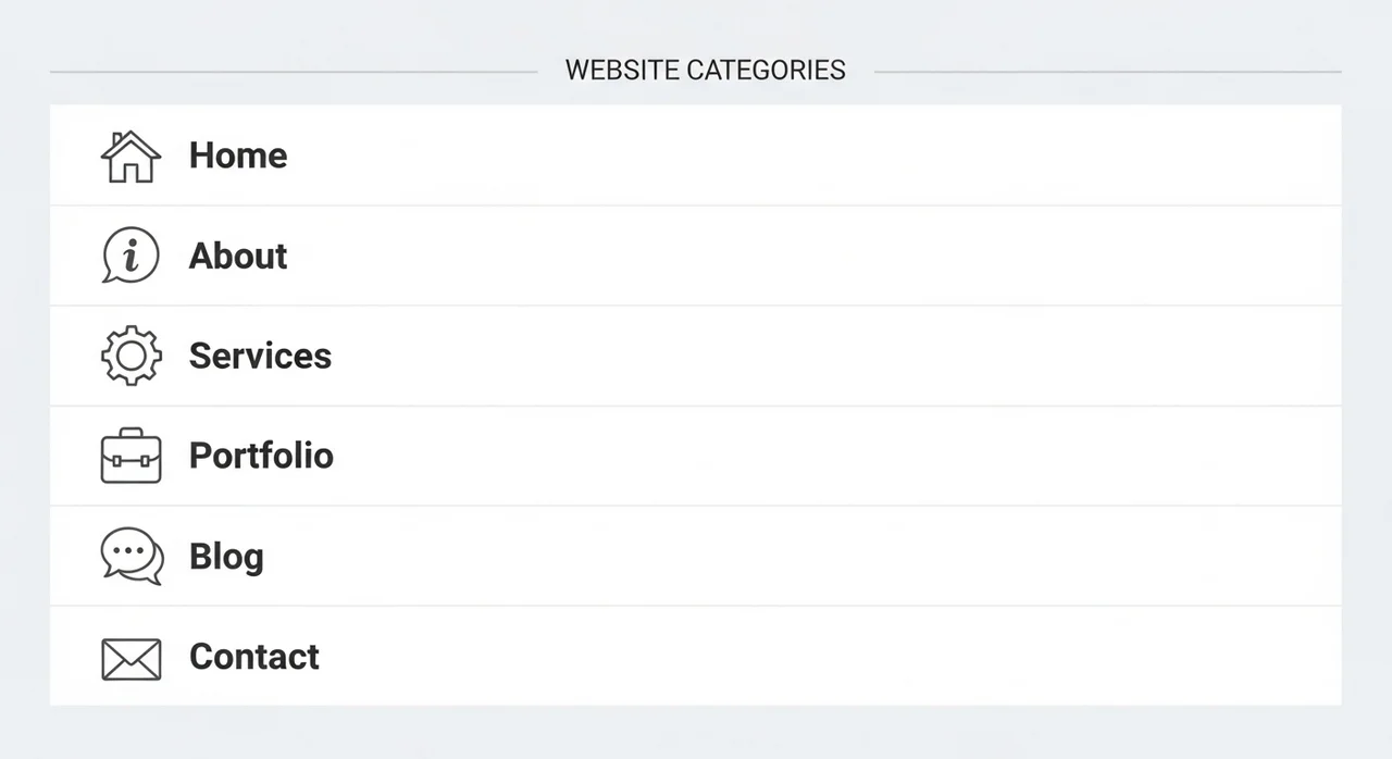 목적별 게시판 유형 및 구성 예시