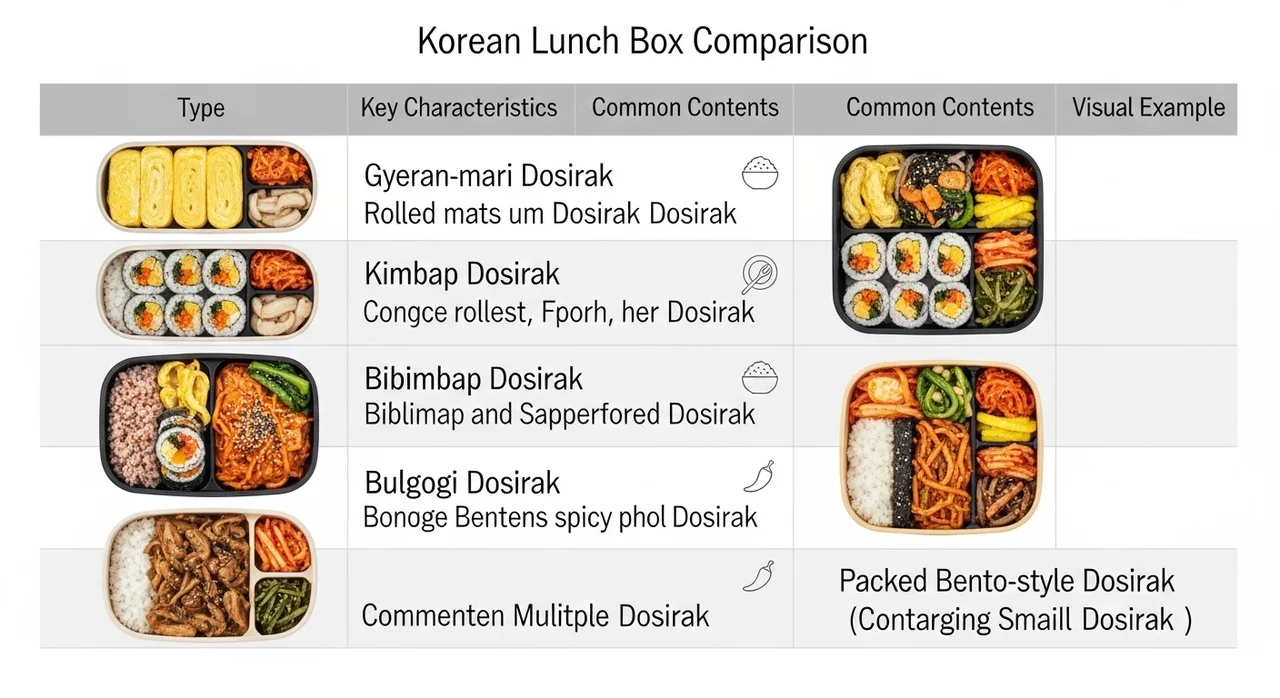 난이도별 나들이 도시락 메뉴 추천 리스트