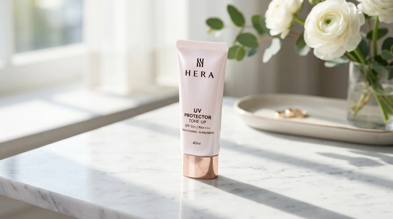 헤라 유브이 프로텍터 톤업 선크림 후기: 자연스러운 광채와 차단력