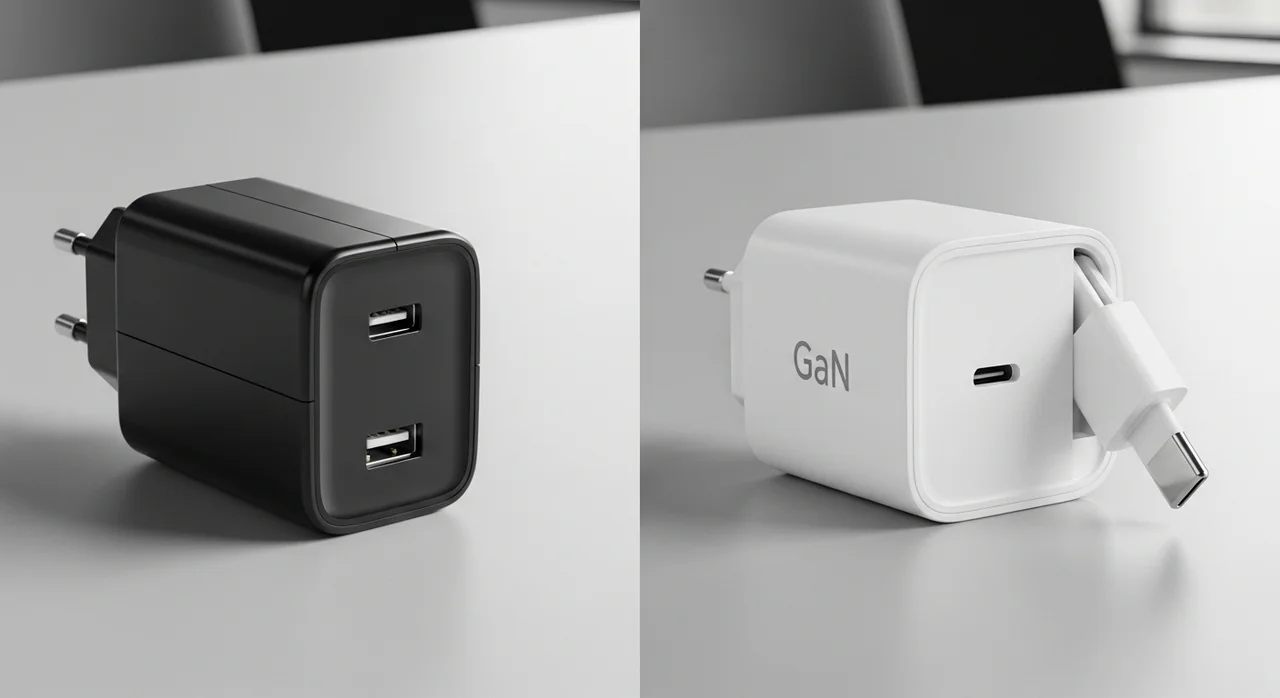 일반 충전기 vs GaN(질화갈륨) 충전기 비교
