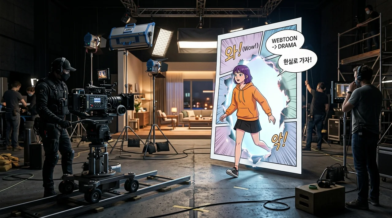 인기 웹툰 드라마 제작 비하인드, 원작의 감동을 실사로 구현하는 비밀