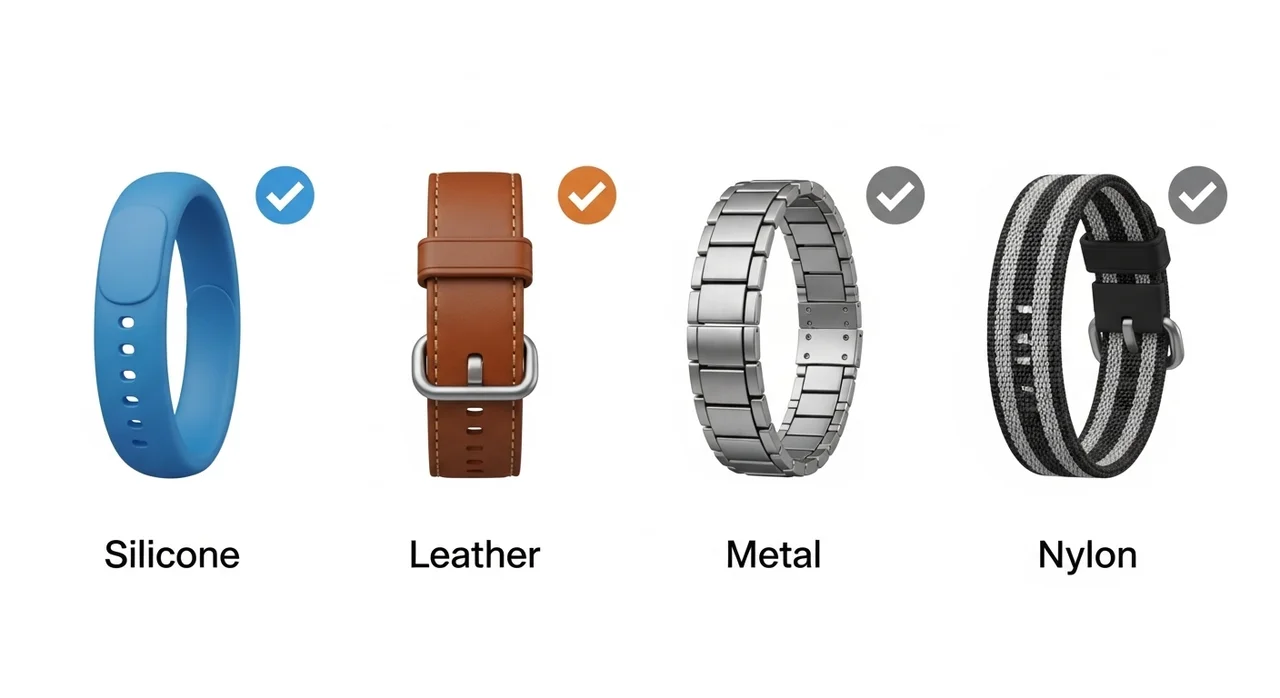 한눈에 비교하는 스트랩 재질별 장단점