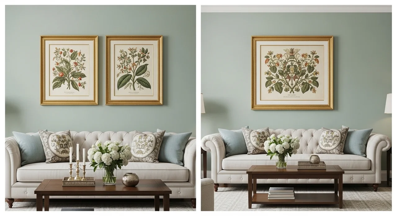 벽지 색상별 실패 없는 추천 액자 조합