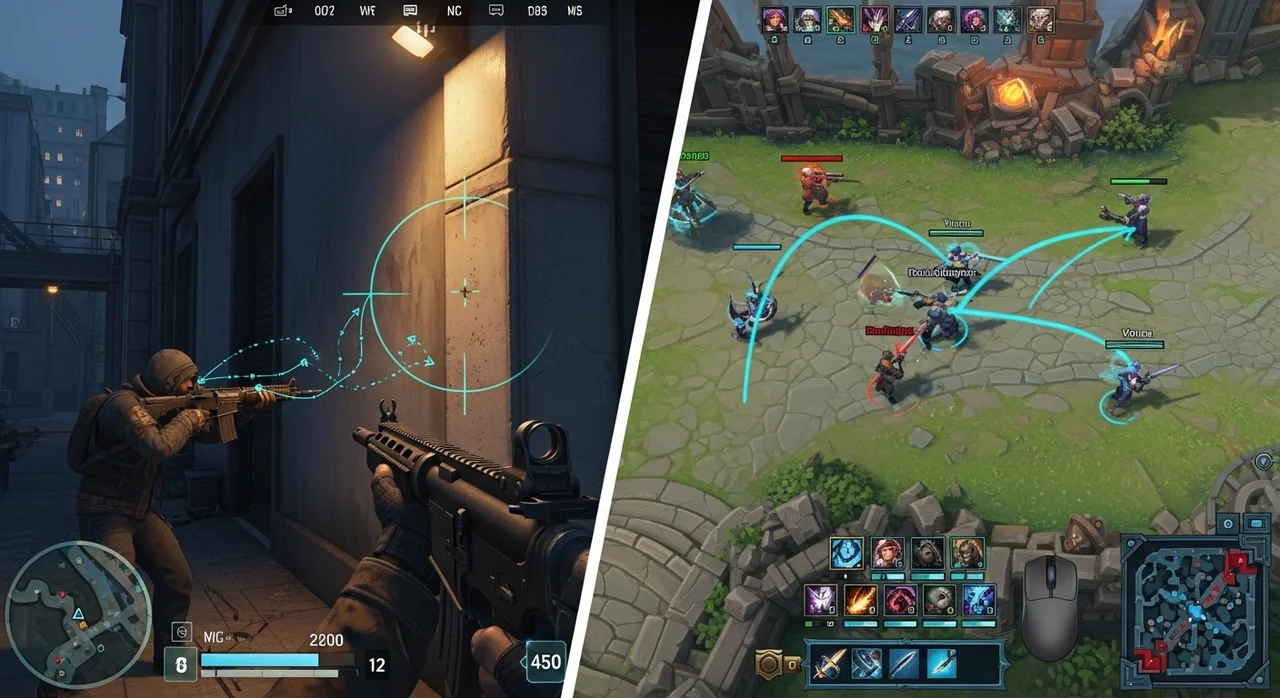 장르별 최적 DPI 가이드: FPS vs MOBA