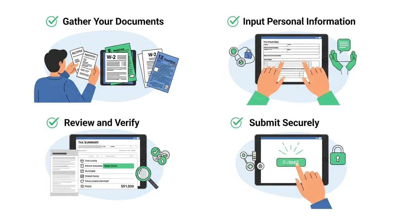 주식 양도소득세 신고, 4단계로 끝내기