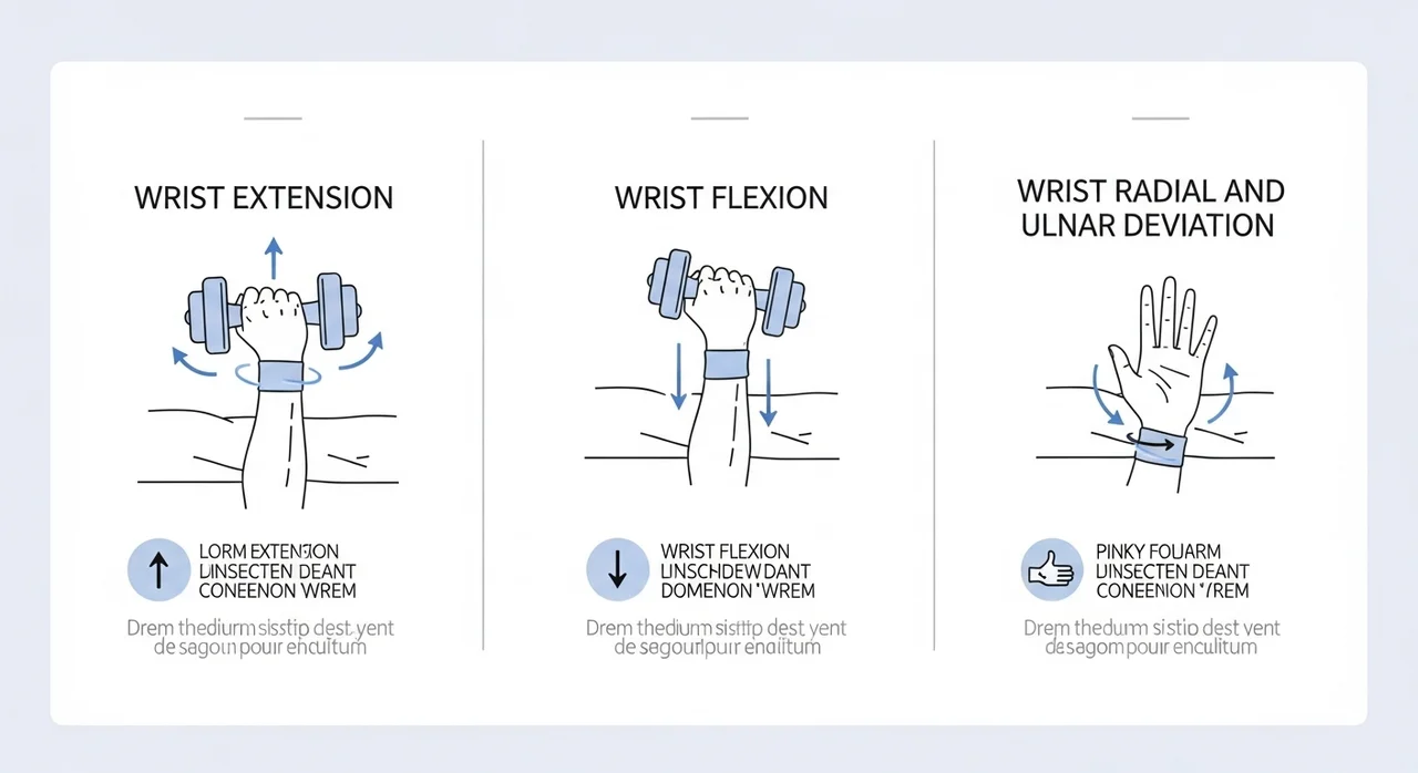 한눈에 보는 효과적인 손목 운동 요약