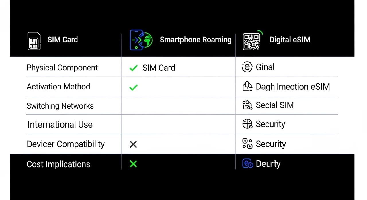 한눈에 보는 베트남 유심 vs 로밍 vs eSIM 가격 비교