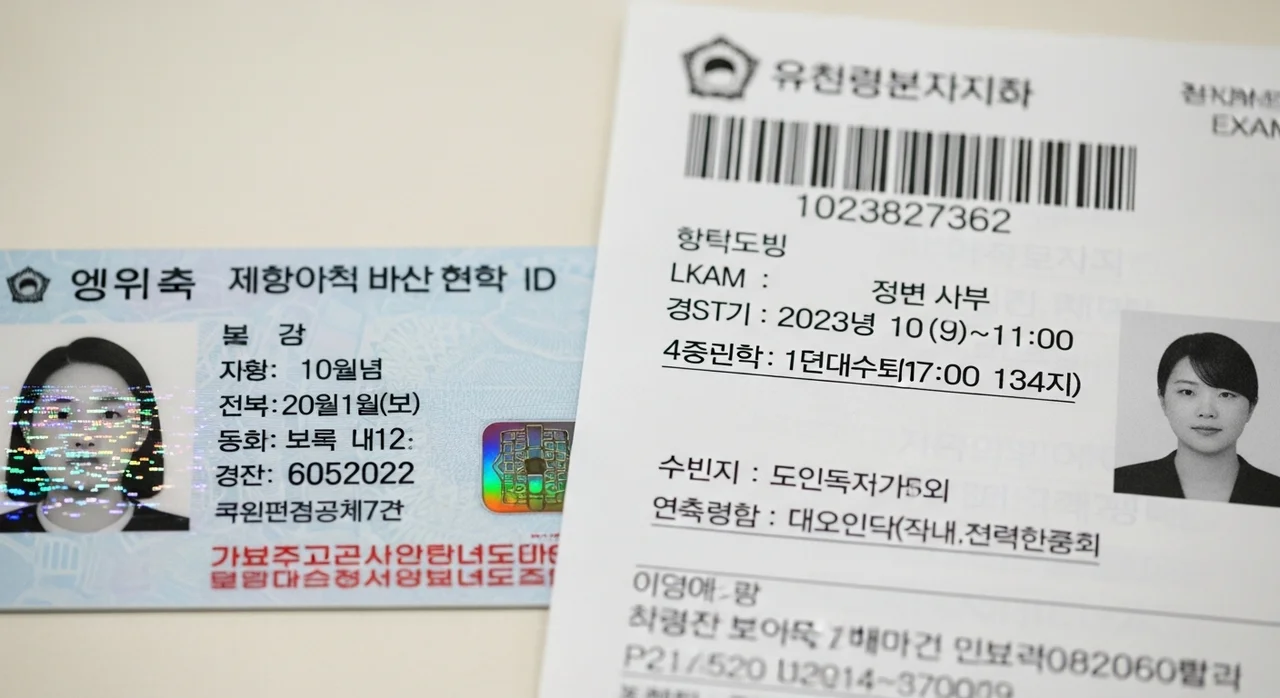 신분증 규정과 수험표 출력 주의사항