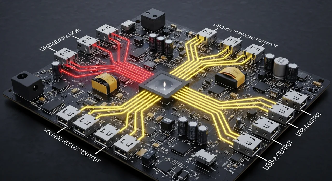 포트별로 출력이 다른 이유: C1 vs C2 차이