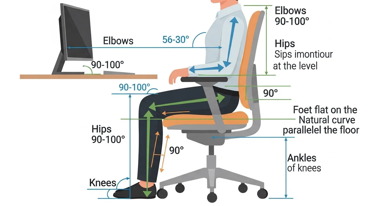 체형별 최적의 의자 수치 가이드