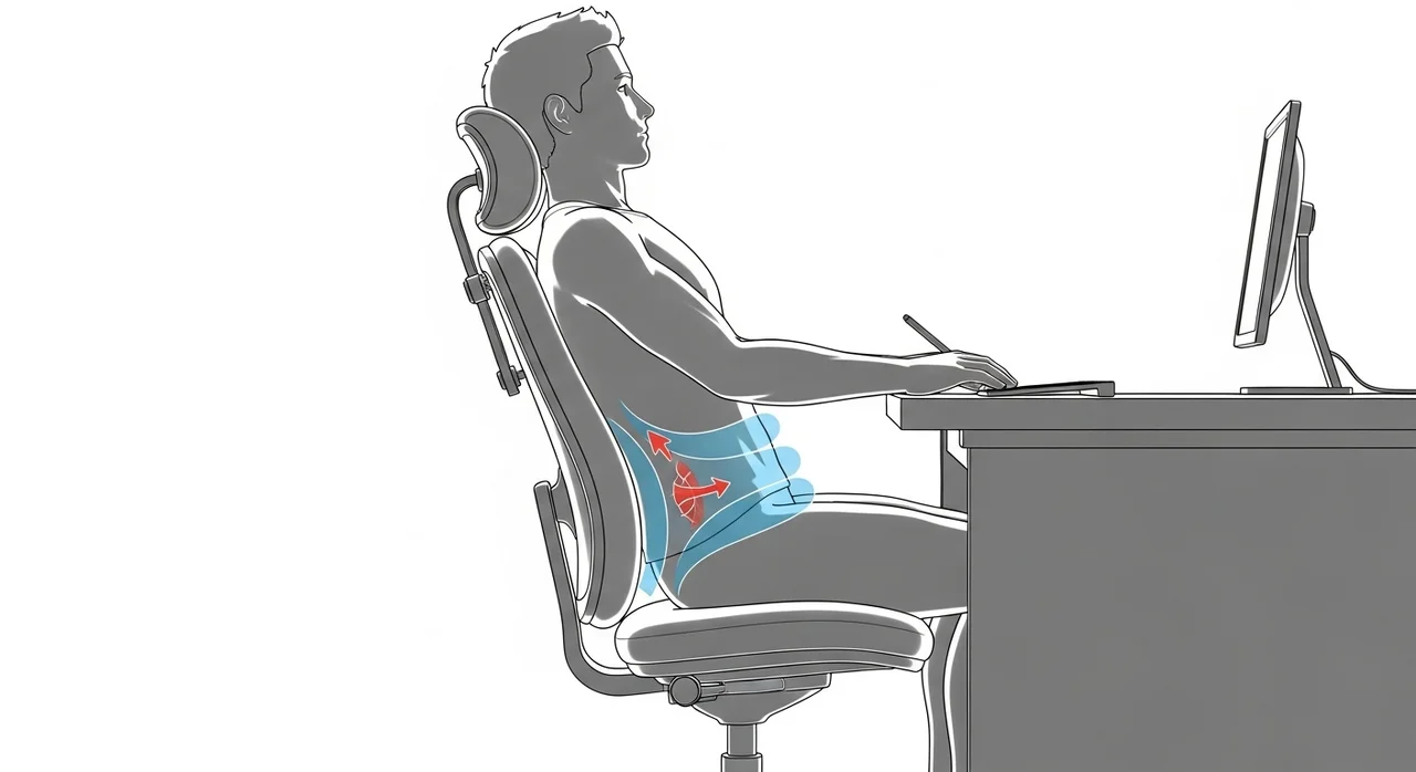 디스크 통증을 줄이는 3단계 착석법