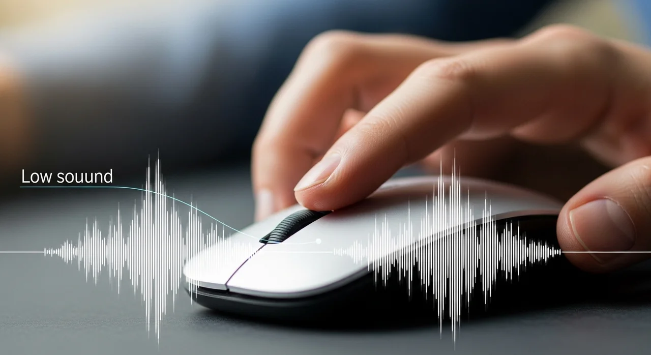 무소음 마우스 사용 시 주의사항