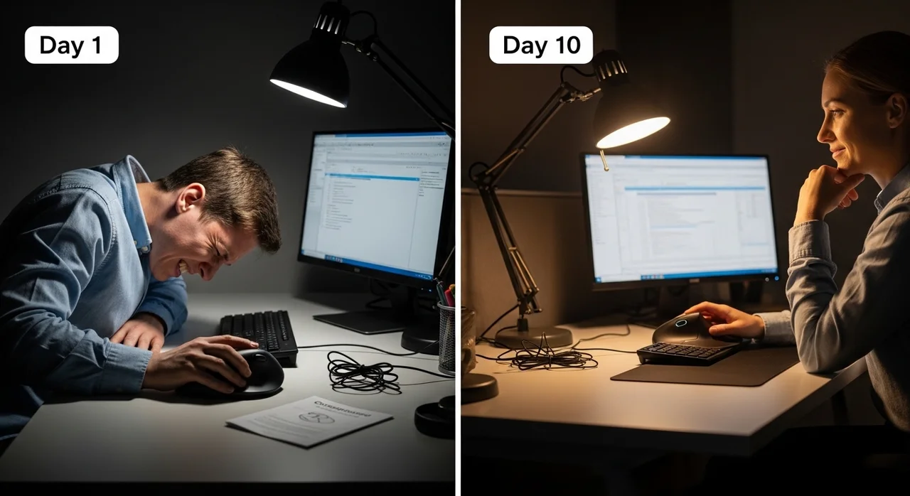 버티컬 마우스 적응을 위한 3단계 가이드