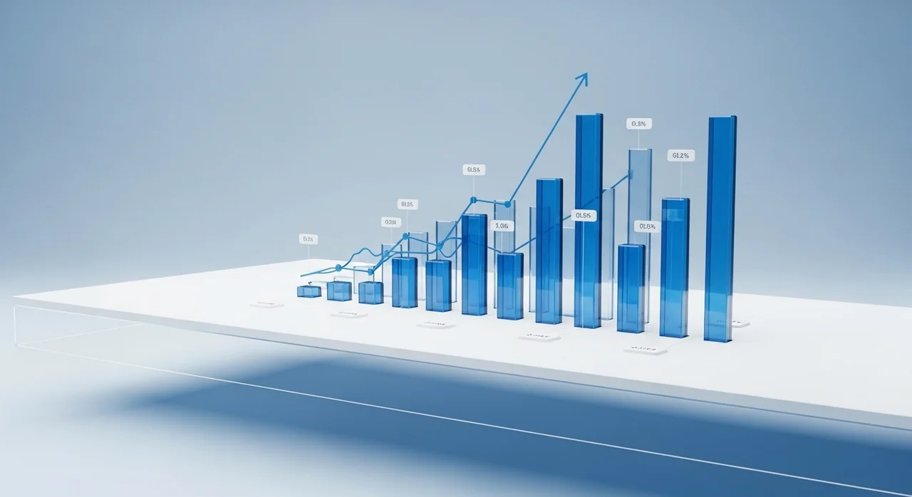 6개월간의 월별 수익 추이 및 트래픽 분석