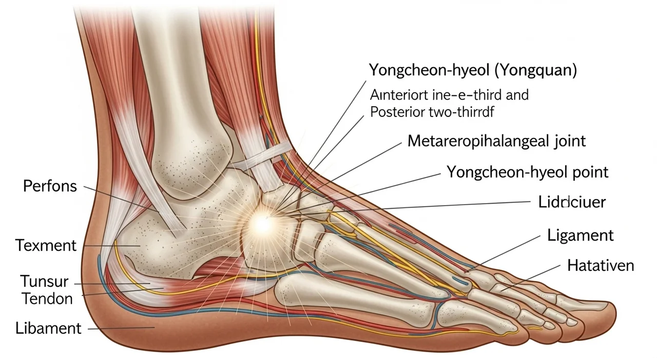 발바닥 지압의 핵심, 용천혈을 자극해야 진짜 시원합니다