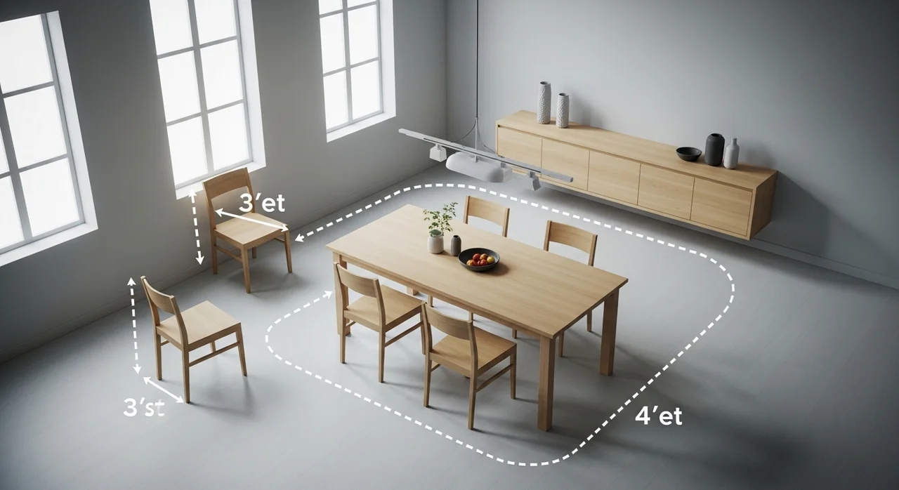 공간별 가구 구매 가이드: 권장 여유 치수