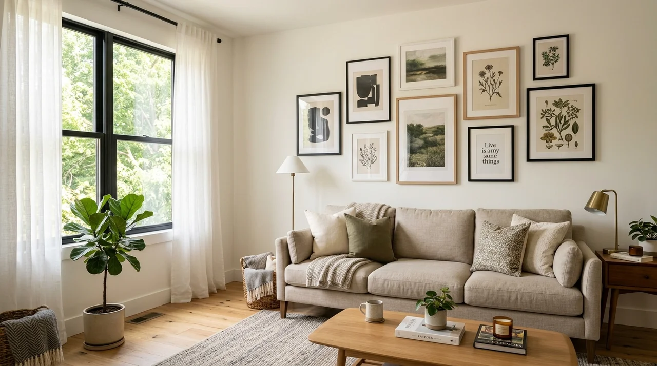 거실 벽 꾸미기 액자 배치 노하우 5가지, 실패 없는 인테리어 꿀팁