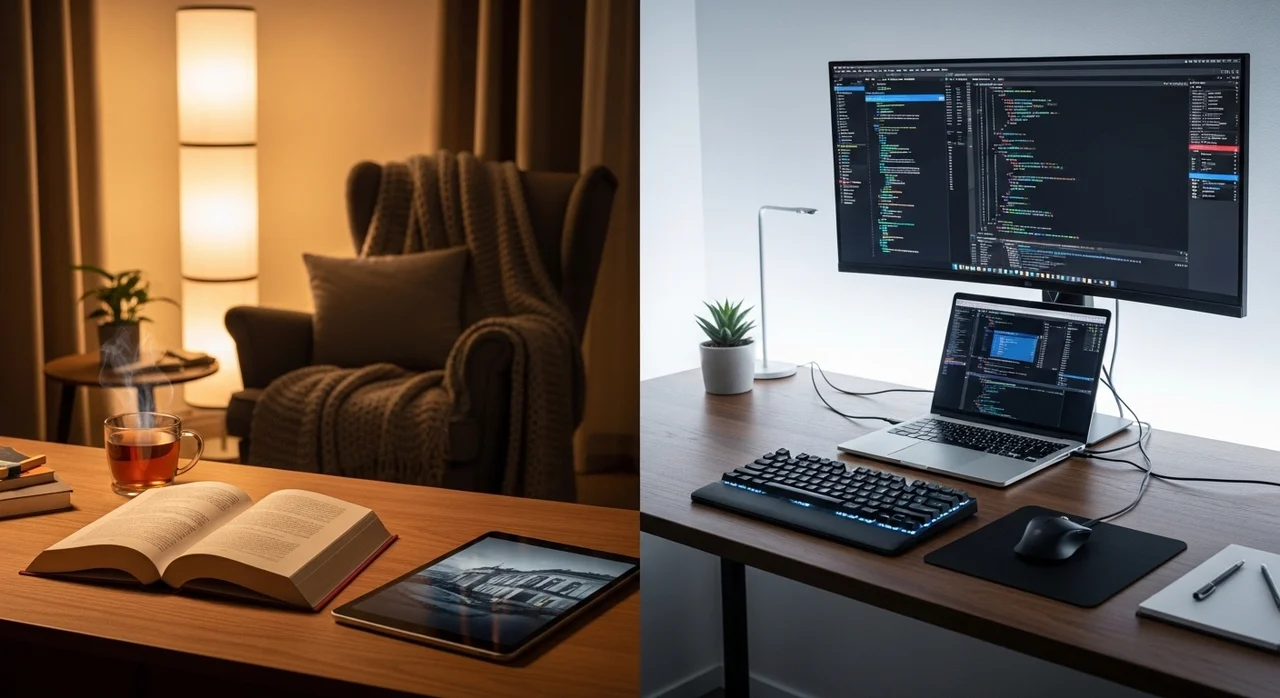 독서 모드 vs 작업 모드, 상황별 활용법