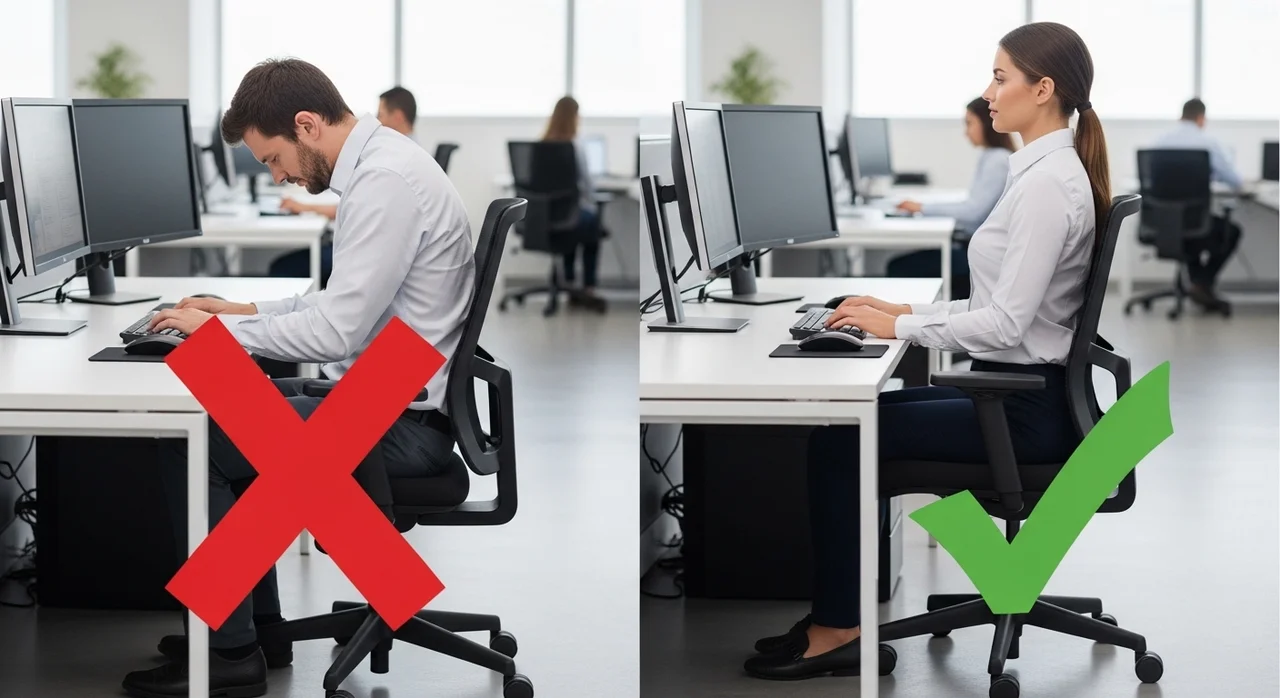 통증을 부르는 자세 vs 건강을 지키는 자세