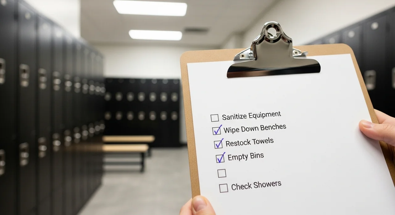 한눈에 보는 샤워실 위생 주요 항목