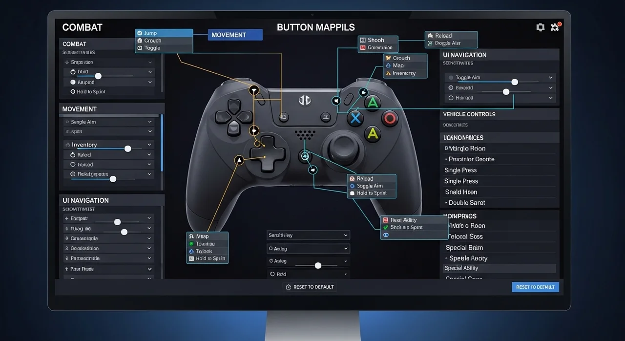 나만의 맞춤 버튼 매핑과 레이아웃 설정