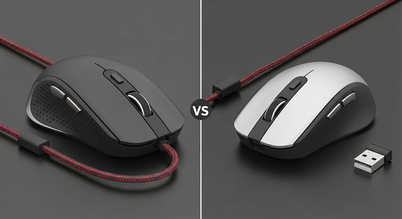 유선 vs 무선 마우스, 성능 차이 비교