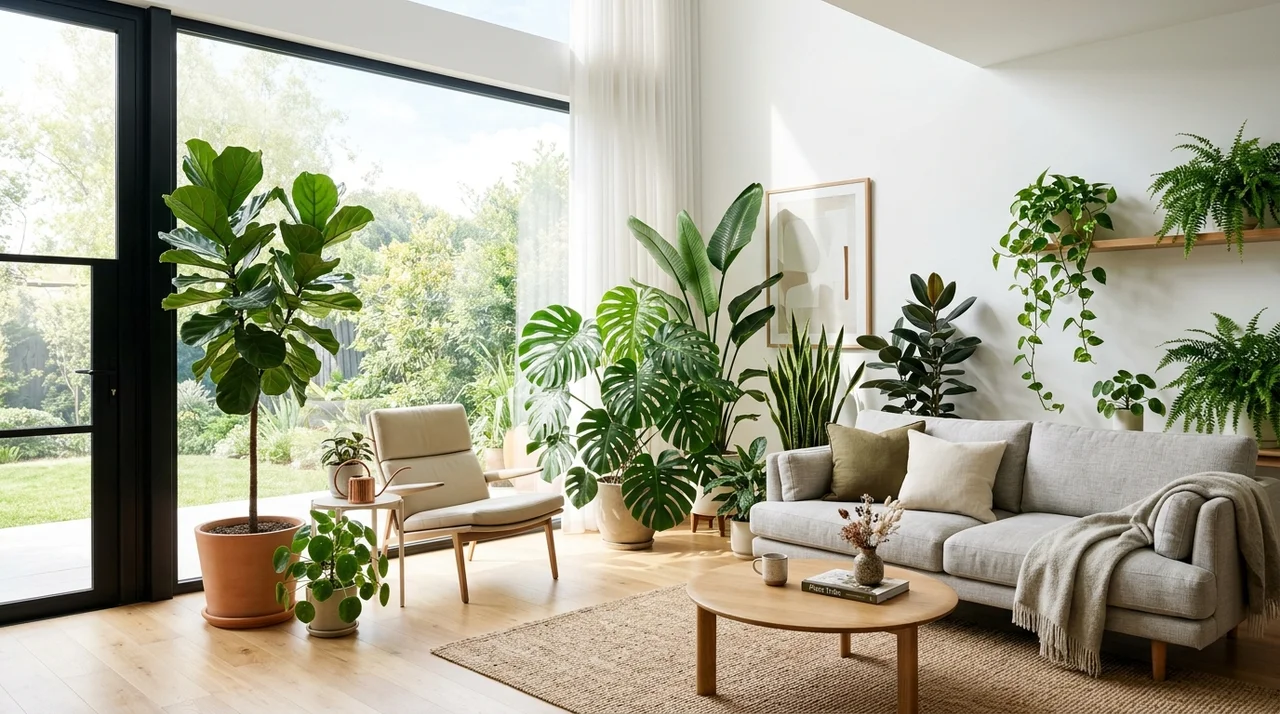 거실 인테리어 화분 배치 팁: 좁은 거실도 2배 넓어 보이는 비결
