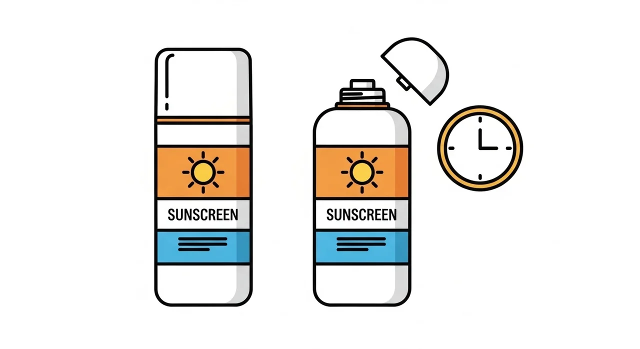 개봉 전과 개봉 후, 선크림 권장 사용 기간