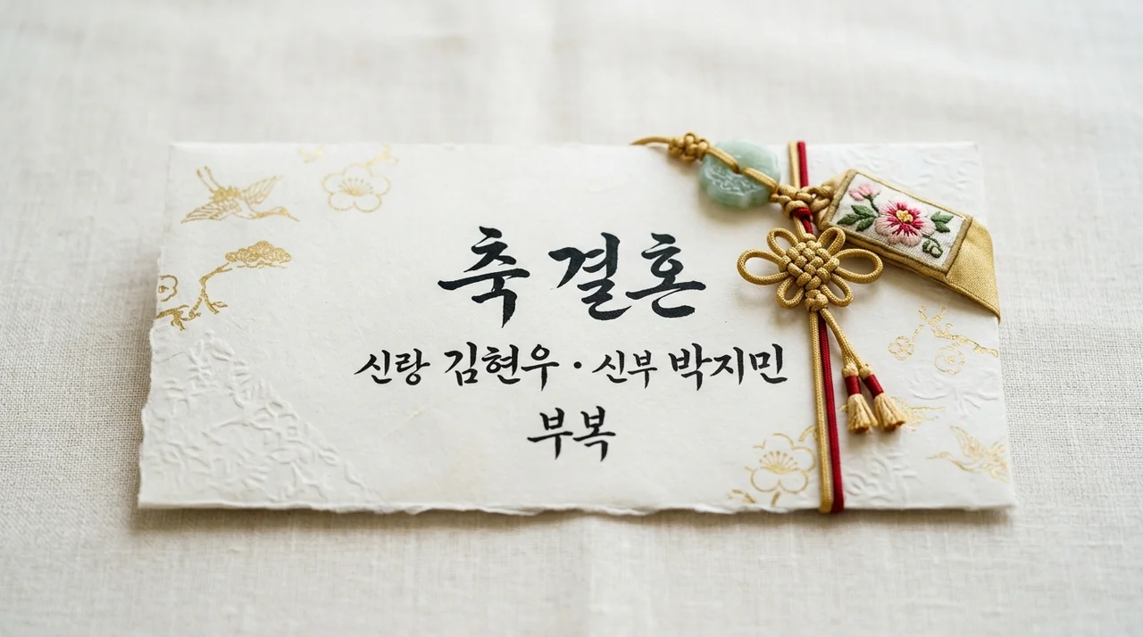 축의금 봉투 이름 위치 쓰는법 및 2026년 최신 액수 기준 완벽 정리