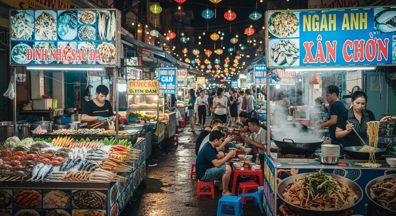 미식가의 천국: 꾸이년 맛집과 푸드 스트리트